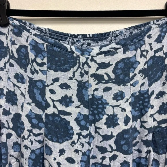 Free People Lady Lady Printed Pants Wide Leg Flowy Cropped Pockets - Picture 6 of 13